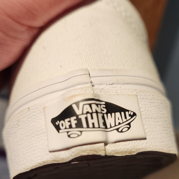Vans Of The Wall Old Skool Canvas Style White Size 8.5 Women's and 7 Mens - Picture 9 of 9